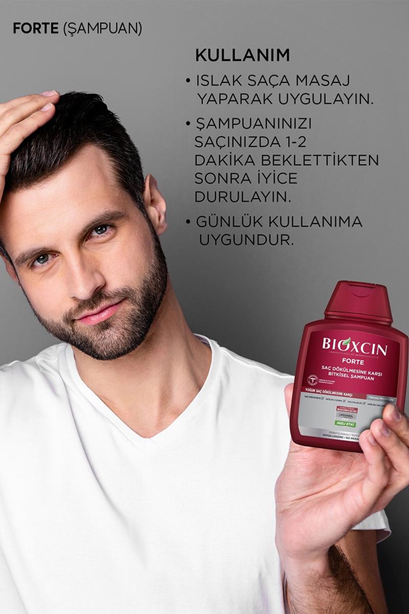 Bioxcin Forte Şampuan 300 Ml - Yoğun Dökülme Karşıtı Şampuan Nasıl kullanılır öğrenin ve  kullanıcı yorumlarına gözatın.