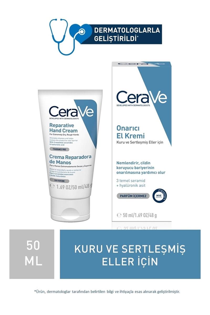 CeraVe Onarıcı El Kremi Kuru ve Çatlamış Eller Hyalüronik Asit İçerikli 50 ml Kullananlar