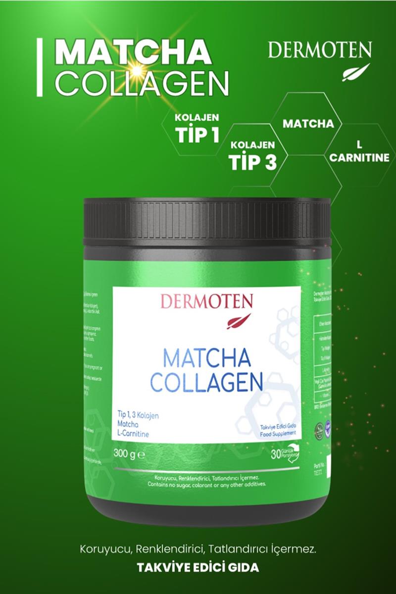 Dermoten Matcha Kolajen (tip 1, Tip 3 Kolajen, Matcha, L-karnitin) 30 X 10.000 Mg Toz Kolajen Nasıl kullanılır öğrenin ve  kullanıcı yorumlarına gözatın.