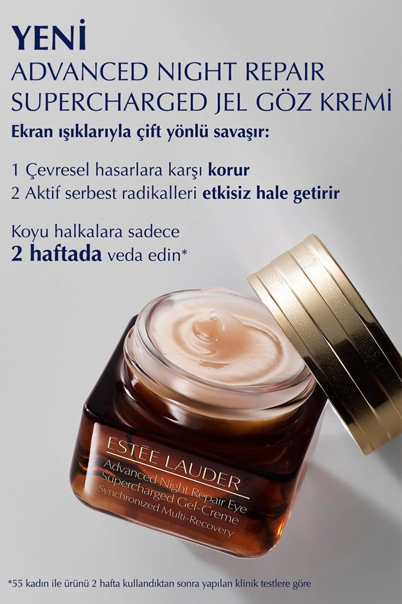 Estee Lauder Göz Kremi - Advanced Night Repair Supercharged Jel Göz Kremi 15ml, Onarıcı, Koyu Halka Karşıtı Nasıl kullanılır öğrenin ve  kullanıcı yorumlarına gözatın.