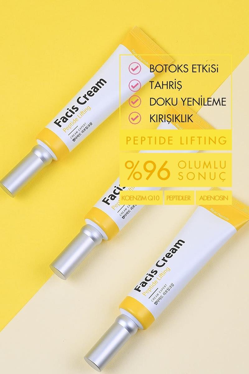 Facis Botoks Etkisi + Tahriş +doku Yenileme + Kırışıklık Karşıtı Peptide Lifting Krem Nasıl kullanılır öğrenin ve  kullanıcı yorumlarına gözatın.