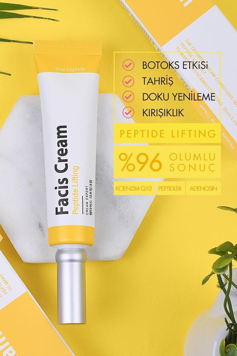 Facis Botoks Etkisi + Tahriş +doku Yenileme + Kırışıklık Karşıtı Peptide Lifting Krem Nasıl kullanılır öğrenin ve  kullanıcı yorumlarına gözatın.