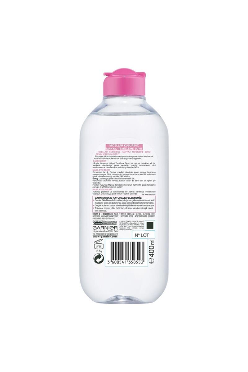 Garnier Micellar Kusursuz Makyaj Temizleme Suyu 400 ml Nasıl kullanılır öğrenin ve  kullanıcı yorumlarına gözatın.
