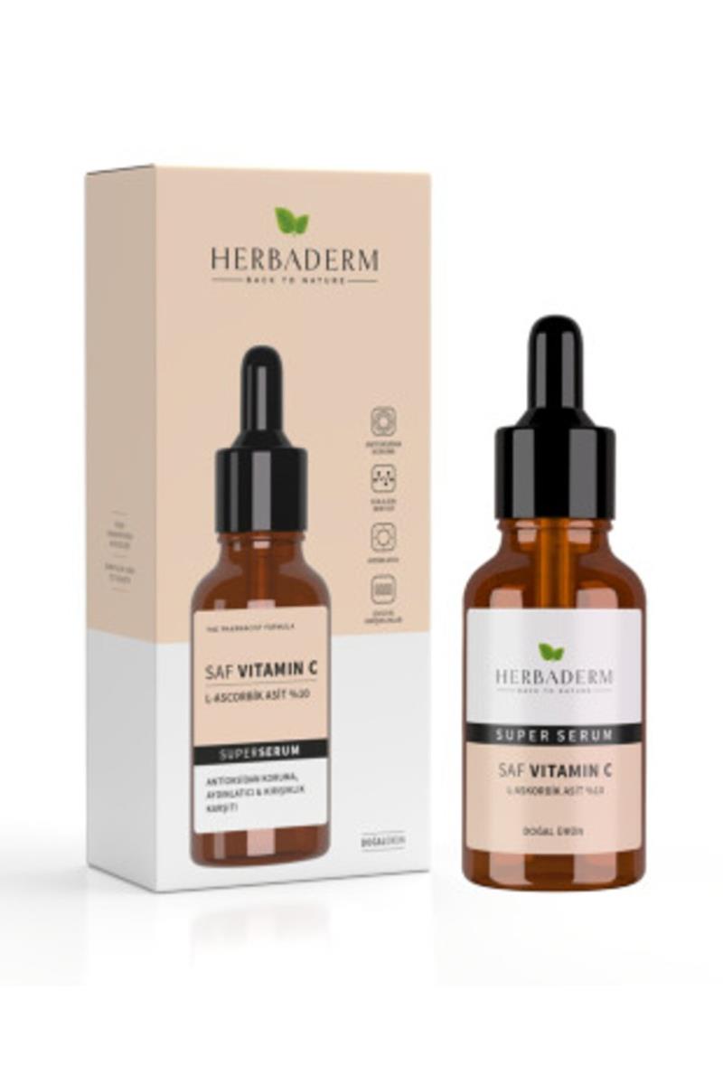 Herbaderm Süper Serum (Saf Vitamin C L-Askorbik Asit %10) Aydınlatıcı 30 ml Nasıl kullanılır öğrenin ve  kullanıcı yorumlarına gözatın.