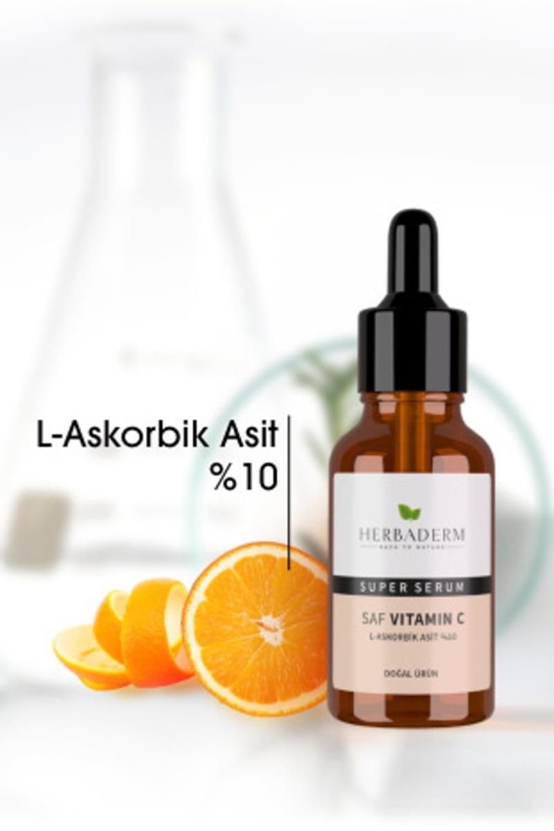 Herbaderm Süper Serum (Saf Vitamin C L-Askorbik Asit %10) Aydınlatıcı 30 ml Nasıl kullanılır öğrenin ve  kullanıcı yorumlarına gözatın.