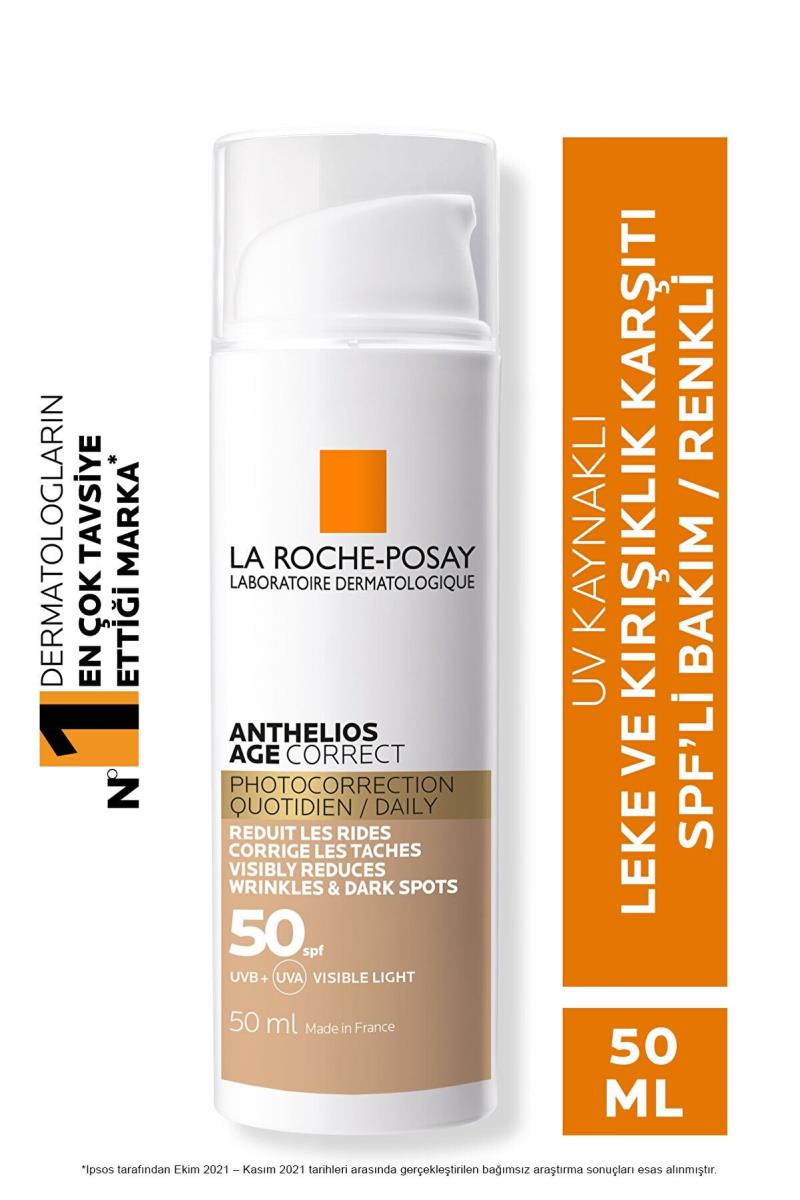 La Roche Posay Anthelios Age Correct SPF50+ Renkli Kapatıcı Özelliğe Sahip Yüz Güneş Kremi 50 ml Kullananlar