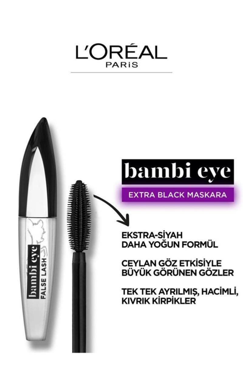 L'Oreal Paris Bambi Eye Extra Black Ceylan Göz Etkili Maskara Ekstra Siyah Nasıl kullanılır öğrenin ve  kullanıcı yorumlarına gözatın.