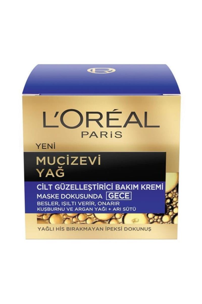 L'Oreal Paris Paris Mucizevi Yağ Cilt Güzelleştirici Gece Bakım Kremi Nasıl kullanılır öğrenin ve  kullanıcı yorumlarına gözatın.
