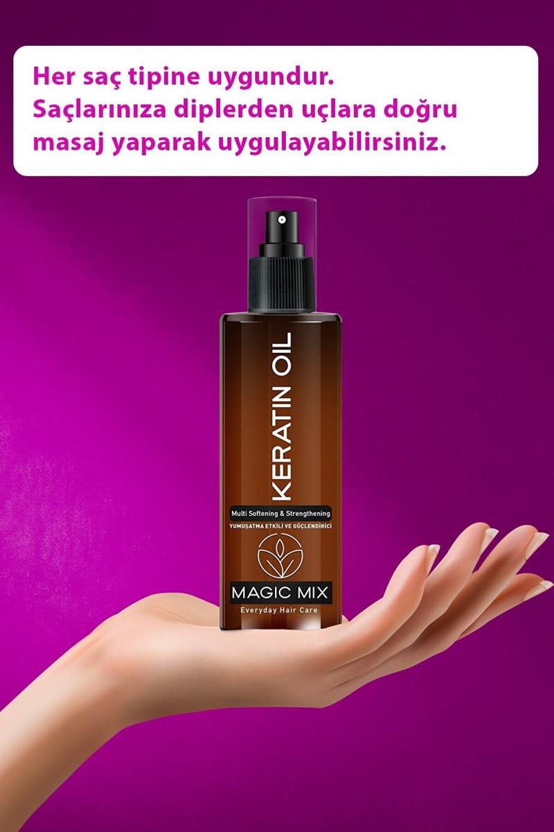 MAGIC MIX Magıc Mıx Aşırı Yıpranmış Saçlar Için Keratin Yağı 110 ml Nasıl kullanılır öğrenin ve  kullanıcı yorumlarına gözatın.