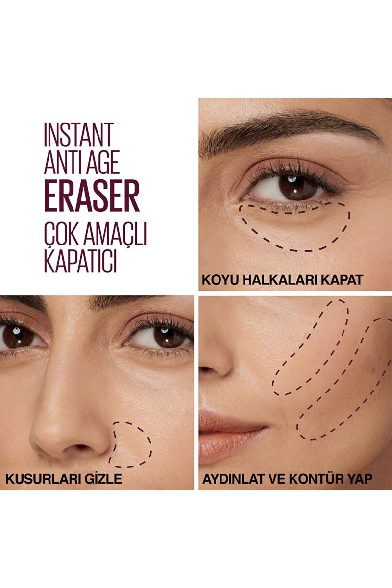 Maybelline New York Instant Anti Age Eraser Kapatıcı - 02 Nude Nasıl kullanılır öğrenin ve  kullanıcı yorumlarına gözatın.