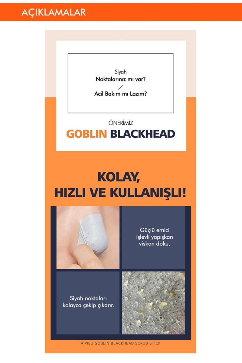 Missha Siyah Nokta Temizleyici Soyulan Maske 50ml APIEU Goblin Blackhead Peel-Off Nose Pack Nasıl kullanılır öğrenin ve  kullanıcı yorumlarına gözatın.