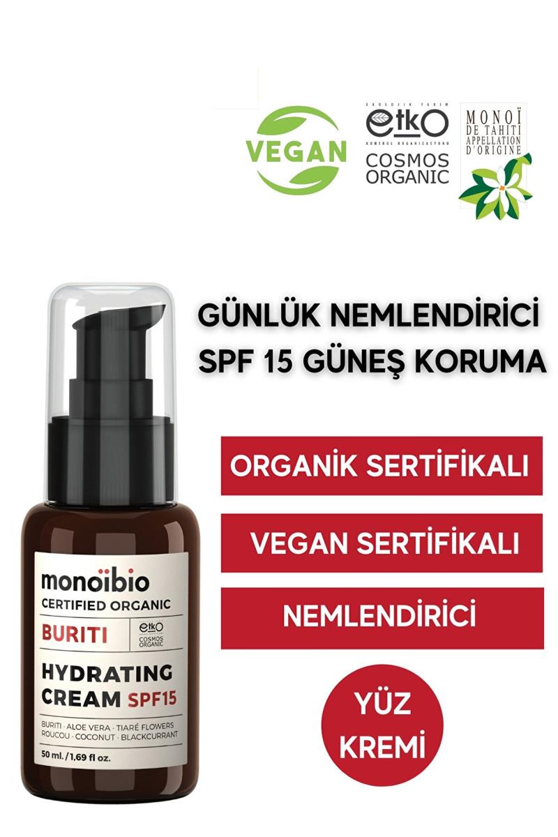 Monoibio Organik Günlük Cilt Bakım Kremi - Buriti Nemlendirici Güneş Koruyucu SPF 15 - Vegan 50 ml Kullananlar