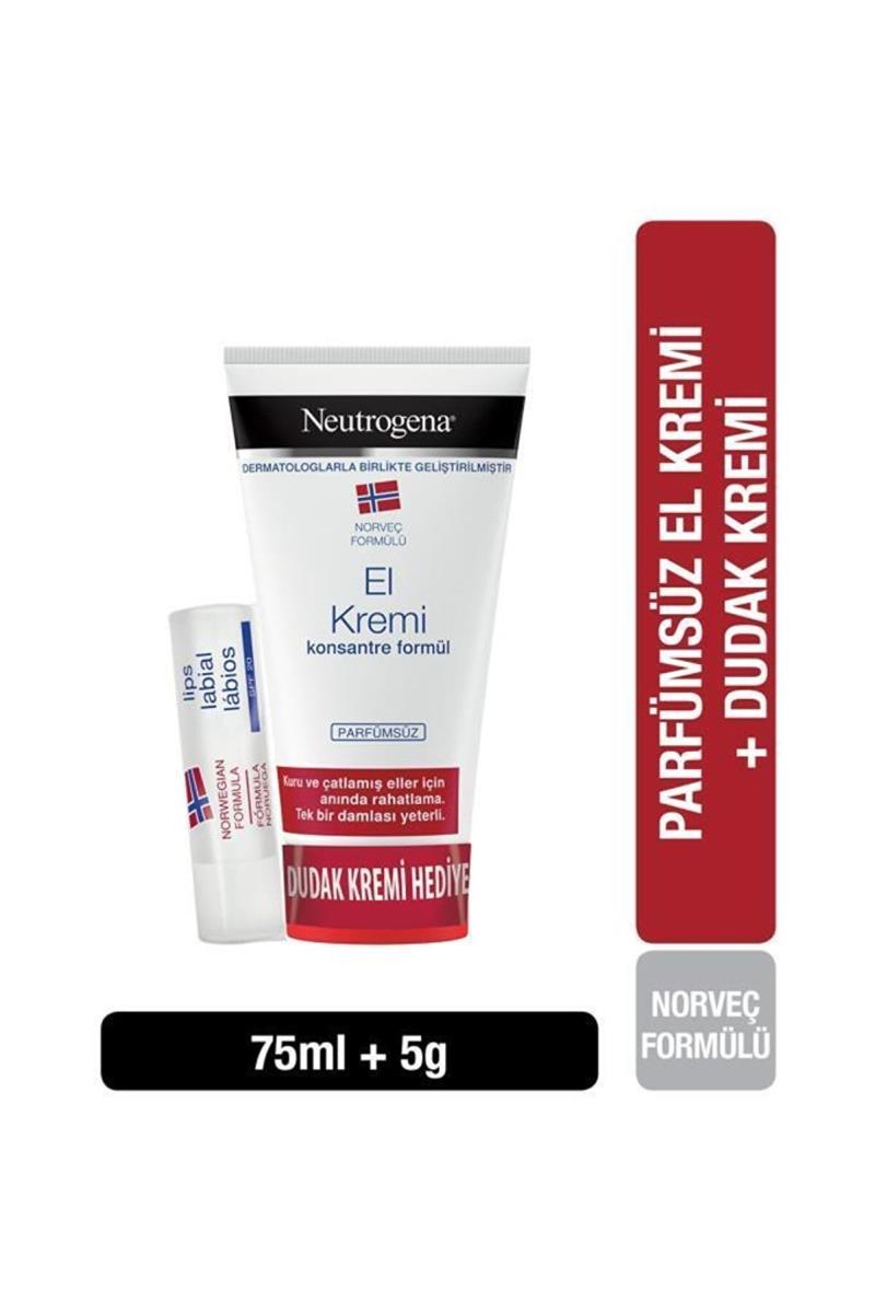 Neutrogena Parfümsüz El Kremi 75 ml Dudak Kremi Hediye Kullananlar