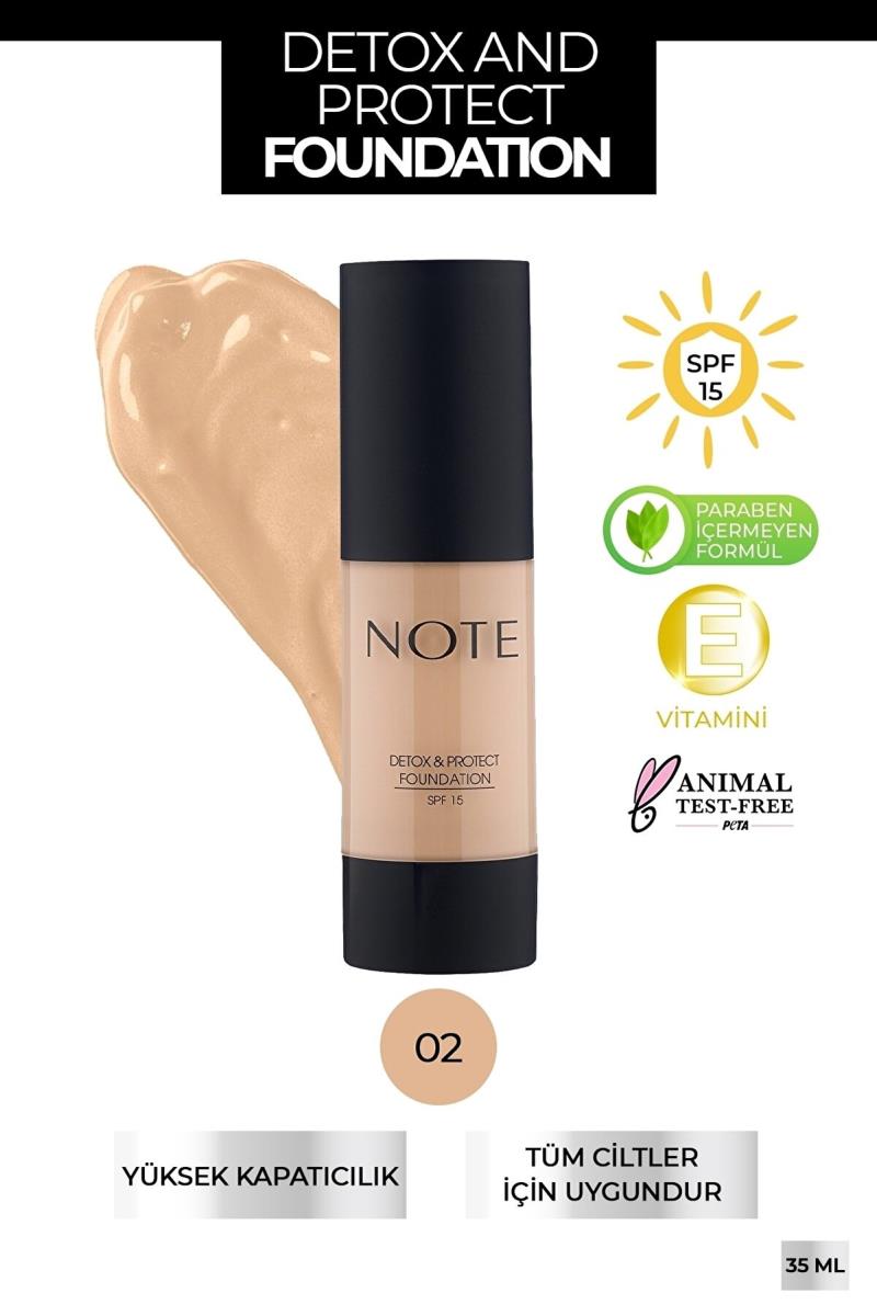 Note Cosmetics Detox & Protect Fondöten Canlandırıcı Etki 02 Natural Beige Kullananlar