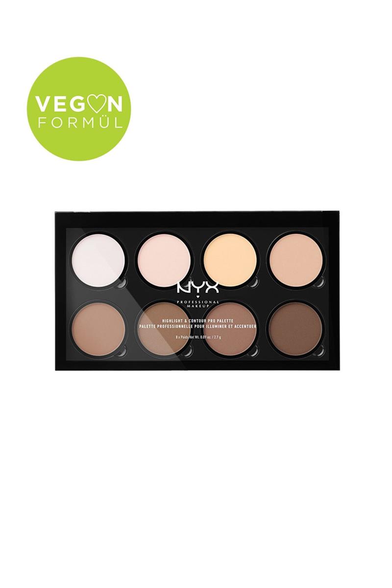 NYX Professional Makeup Aydınlatıcı & Kontür Paleti - Highlight & Contour Pro Palette 208 g 800897836245 Kullananlar