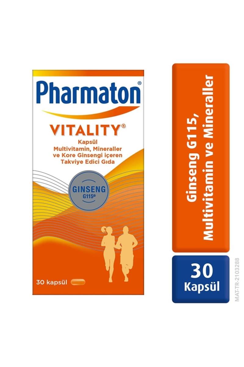 Pharmaton Vitality 30 Kapsül - Ginseng G115, Multivitamin Ve Mineraller Kullananlar