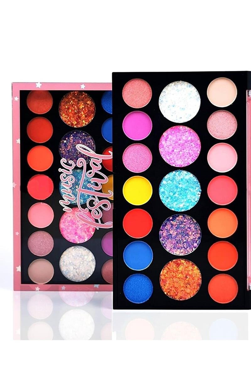 Rival Beauty Yeni Music Festival Göz Farı Glitterli 19'lu Makyaj Paleti Nasıl kullanılır öğrenin ve  kullanıcı yorumlarına gözatın.