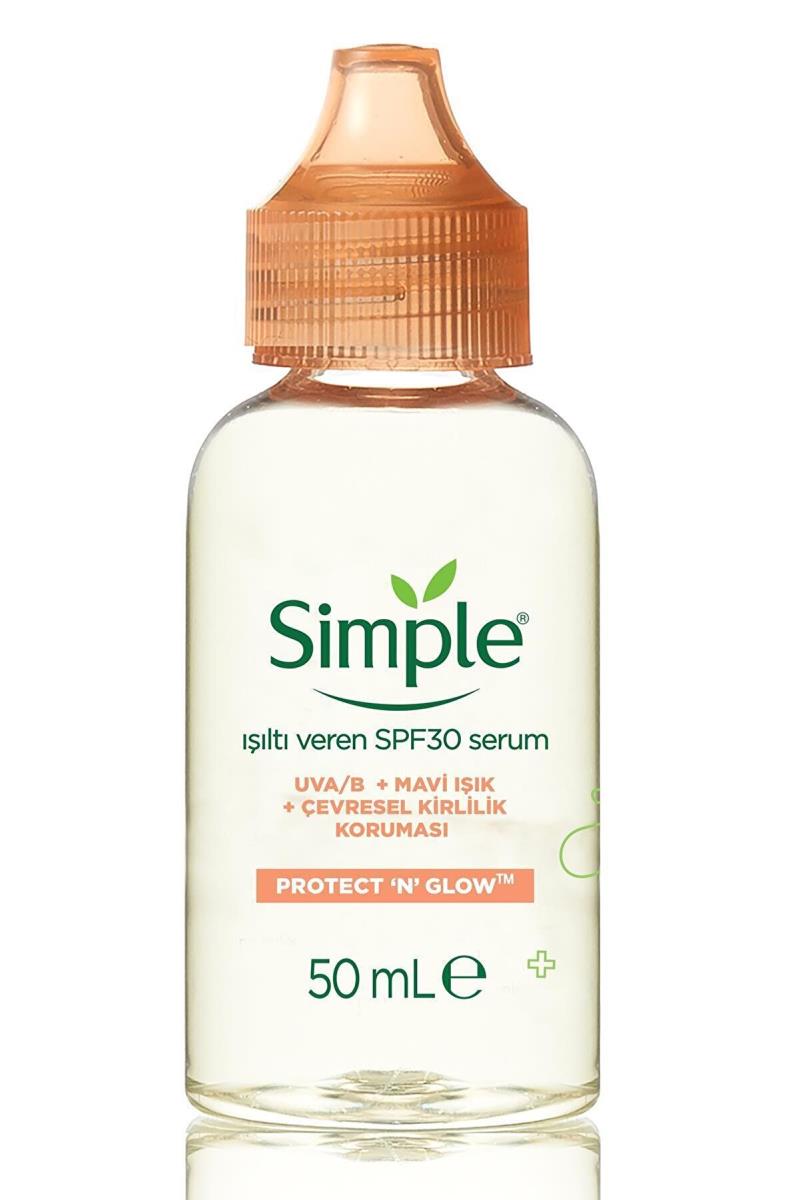 Simple Protect & Glow Işıltı Veren SPF30 & Vitamin E içeren Cilt Bakım Serumu 50 Ml Nasıl kullanılır öğrenin ve  kullanıcı yorumlarına gözatın.