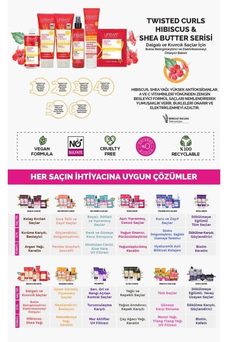 Urban Care Twisted Curls Hibiscus & Shea Butter Durulanmayan Bakım Kremi 175 ml Nasıl kullanılır öğrenin ve  kullanıcı yorumlarına gözatın.