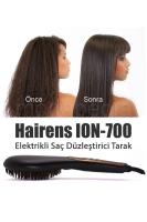 Hairens Ion-700 Iyonik Seramik Elektrikli Saç Düzleştirici Tarak Fırça / Altın Nasıl kullanılır öğrenin ve  kullanıcı yorumlarına gözatın.