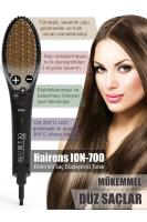 Hairens Ion-700 Iyonik Seramik Elektrikli Saç Düzleştirici Tarak Fırça / Altın Nasıl kullanılır öğrenin ve  kullanıcı yorumlarına gözatın.